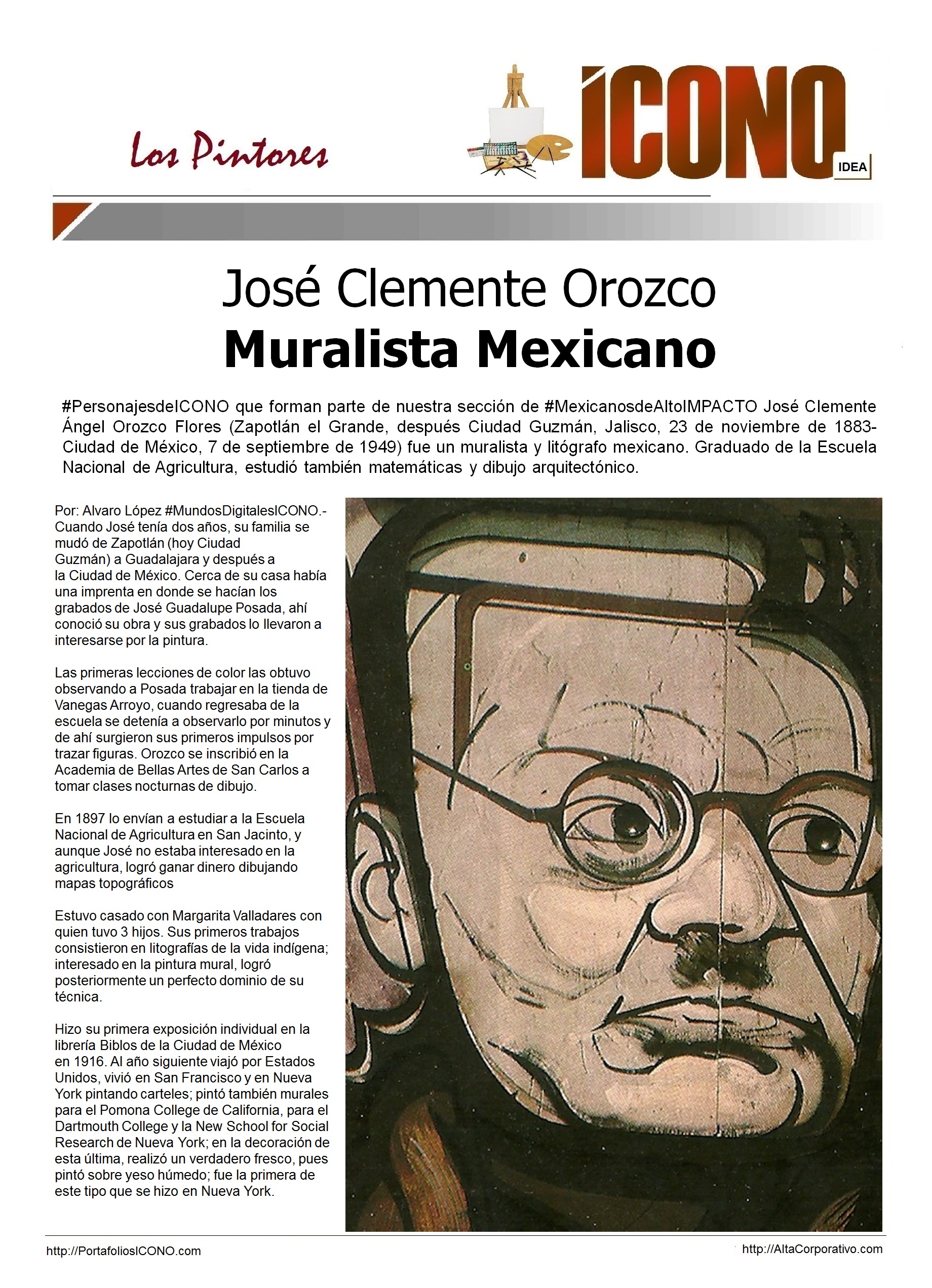 Pintores Mexicanos José Clemente Orozco | ICONO 2017